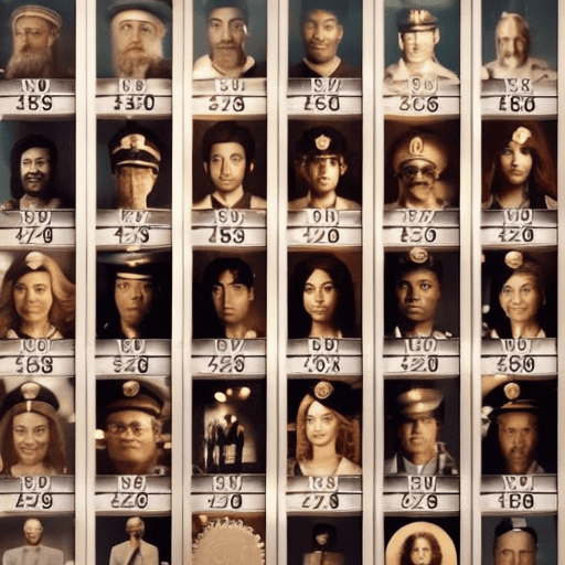 An image depicting a diverse group of individuals, each surrounded by numbers and symbols representing their unique numerological compatibility